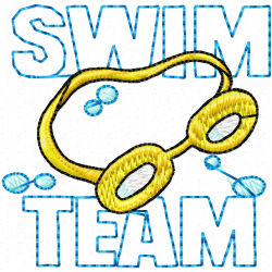 Swimming Embroidery Design 1 Swimming Embroidery Design 1